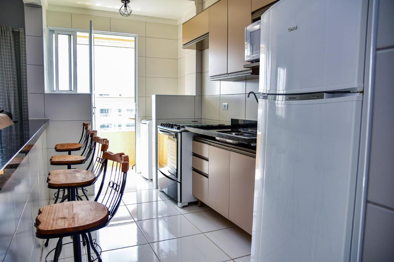 Apto C Wi-Fi A Beira-Mar Na Praia Jardim Real Sp Apartment Praia Grande  Ngoại thất bức ảnh